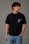 Premium Basketball Player Printed Black Oversize Unisex Streetwear T-Shirt