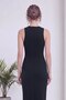 Women's Double Breasted Collar Gold Buckle Detailed Midi Length Evening Dress Brown, Black - 7