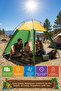 Beach Tent Awning 200X170X150 cm Semi-Automatic Canopy Camping Picnic Portable Awning - 3 Person - 2
