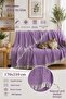 Siena Purple Sofa Cover Shawl 170X210 cm Fringed - 2