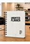 Undated Yearly Planner Hybrid Agenda - Year - Month - Week - Day - Hybrid Planner - 2