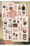 4-Piece Makeup, Lipstick Sticker Set Agenda Bullet Junk Journal Planner Scrapbook Jj0011