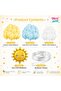 Güneş Pastel Birthday Balloon Set – Yellow, Light Blue & White Concept Sun Balloon - 2