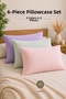 Covered Pillowcase 100% Cotton 50X70 / Envelope Closure Pillowcase 50X70 6 Pieces (3X2)
