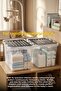 2 Pieces Lockable Lid Toy Storage Box - 16 Lt Kids Room Organizer, Toy Storage Box - 5