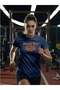 Meet Me at the Bar Halter Printed Sports Navy Blue Unisex 100% Cotton T-Shirt - 4
