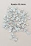 Oya evening bracelet necklace plexi metallic plastic sequin silver color 8 grams 95 pieces - bnc519