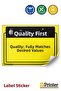 Quality First. Quality; Fully Compliant with Desired Standards Isg Warning Sign Sticker 25X35 cm