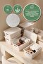 4-Piece Storage Box with Lid 4 Lt Multi-Purpose Organizer Bathroom Kitchen Cabinet Organizer