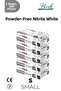 Nitrile White Examination Gloves S - 5 Packs of 100 Pieces