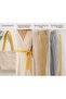 3 Meters, Width 3 cm Yellow Color Cotton Lightweight Thin, Straw Pattern, Ribbon for Bags, Dresses, Textiles - 3