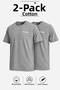 Jullian Men's Dark Gray 2-Pack Casual and Sports Use T-Shirt