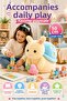 Blue Backed Plush Toy with Snail Figure 50 cm Large Size Soft Textured Decorative Plush - 4
