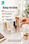 Pyramid Cosmetic Organizer Transparent Multi-Compartment Makeup Jewelry Lipstick Nail Polish Cotton Organizer - 3