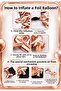 -1- Age Beige Number Powder Pink Bow Foil Balloon Set - 2
