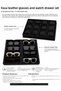 Filok Coated Glasses and Watch Drawer Tray Set Black - 2