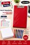 Work Series Red Secretarial Set |   50 Sheets of Unlined A4 Paper + 6 Ballpoint Pens |   Color Options Available