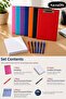 Work Series Blue Secretarial Set |   50 Sheets of Unlined A4 Paper + 6 Ballpoint Pens |   Color Options Available - 2