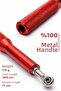 Premium 100% Steel Adjustable Jump Rope Red - 6