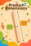 Natural Wooden Rhythm Sticks 2-Piece Children's Music and Rhythm Toy (2 Pieces) - 5