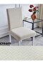 Straw Pattern Chair Cover Lycra Flexible Washable Chair Cover (1Pcs)