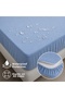 Double Waterproof Mattress Protector 160 X 200 cm 4 Sides Fully Elastic Mattress Protector