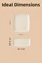 2 Piece Melamine Presentation Plate Set, Presentation Plate, Serving Plate - Patterned Unbreakable Serving Plate - White - 6
