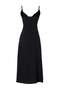 Siyah Dokuma Cut Out Detaylı Maxi Plaj Elbise TBESS24EL00127 - 5