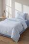 Single Bed Floral and Gingham Patterned Elastic Sheet Duvet Cover Set Tphss26Tkn00009 - 2