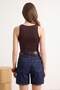 Brown Fitted/Bodycon Pool Collar Long Sleeve Soft Knitted Undershirt Twoss26Al00070 - 3