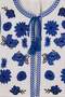 White Embroidered Short Vest with Tie Detail Tdrss26Ye00010 - 6
