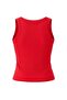 Red Brushed Soft Fabric Knitted Sports Top/Blouse Thmss26Bz00008 - 6