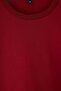 Burgundy 100% Cotton Girls' Plain/Basic Crew Neck Knitted School T-Shirt Tkdaw27Ts00002 - 4