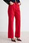 Kırmızı %100 Pamuk Yüksek Bel Wide Leg Jeans TWOAW27JE00024 - 4
