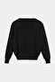 Black Double Layered Look Button Detailed Knitwear Sweater Twoaw27Kz00043 - 7