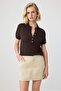 Beige More Sustainable 100% Tencel ™   Shorts Skirt Twoss26Sr00284 - 2
