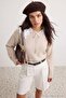 Stone Lace Collar Soft Textured Knitwear Sweater Twoaw27Kz00083 - 2