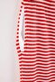 Kırmızı Çizgili Askılı Beli Lastikli Örme Büyük Beden Pijama Takımı TBBAW27AI00042 - 6