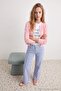 Çok Renkli Çizgili Yüksek Bel Straight Jeans TWOAW27JE00130 - 6