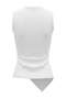 White Metal Gold Accessory Detailed Double Breasted Draped Blouse Tdrss26Bz00130 - 6