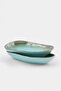 Set of 2 Reactive Glazed Oval Presentation Plates 24 cm Tphaw27Tbk00002 - 5
