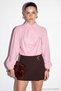 Pembe Kelebek Broşlu Şifon Bluz TDRSS26BZ00134 - 2