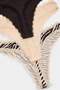 Brown-Multicolor 3-Piece Cotton Blend Plain-Zebra Patterned Lace Detailed Thong Panties Thmaw27Ku00025 - 4