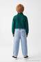 Light Blue Boy's 100% Cotton Adjustable Barrel Fit Elastic Jean Trousers Tkdaw27Je00017 - 3