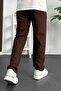 Men's Relaxed Fit Linen Trousers Brown Edw138 - 3