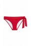 Red One-Side Thick String Lace-Up Bikini Bottom