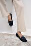 Capri Genuine Suede Navy Blue Color Women's Loafer Shoes - 8