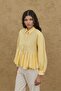 Bürümcük Godeli Shirt Yellow - 3