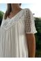 Women's White Lace Dress - 2