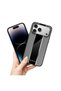 Apple iPhone 18 Pro Compatible Case Premium Leather Case Gray - 3